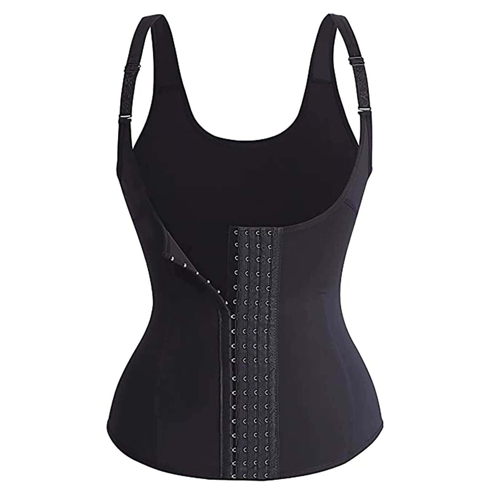 Zzalalana Waist Trainer for Women Corset Vest Cincher Body Shaper Tummy Control Underbust Shapewear with Adjustable Straps
