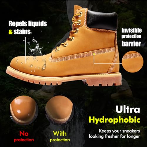 Shoe Protector Spray: Rain Stain Dirt Waterproof Shoe Spray, Nano Protection for Sneaker Suede Leather Boot Hat3
