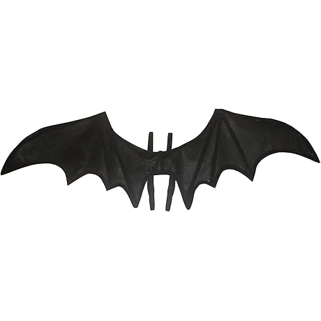 Unisex Strap-On Gothic Black Bat Wings - Devil Dragon Halloween Costume Accessories - One Size