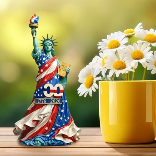 Estatua de la Libertad 250 aniversario EE.UU. decoración miniatura 7