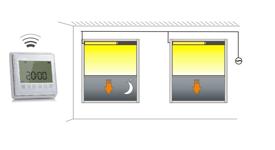 HC MadetoMeasure Smart Electric Curtain Tracks HT100B (Builtin