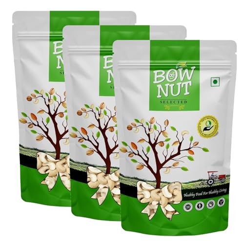 Image of Bownut Kaju Tukda (Cashew Broken) 600 Grams (200gm X 3) | High Protein Cashew Kernels for Energy, Fiber and Immunity | Delicious Crunchy Nutritious Small Size Cashew Nuts | Tasty Chota Tukda Kaju for Kheer, Halwa and Biryani