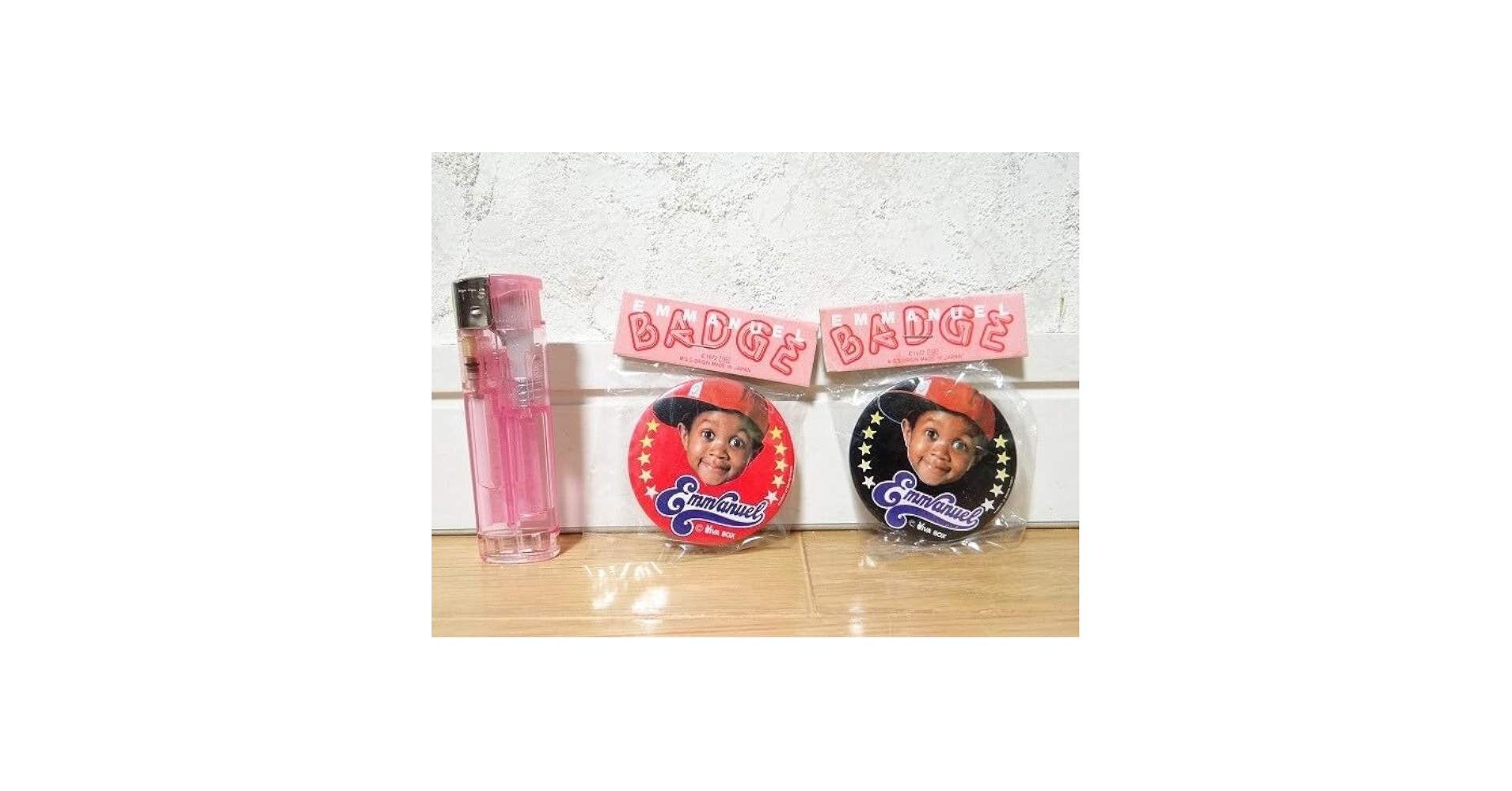 缶バッジ エマニュエル坊や Emmanuel エマニエル坊や