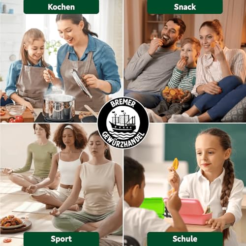 Bremer Gewürzhandel Ingwerstücke, kandiert, mild im Geschmack, leckerer Snack, 1kg