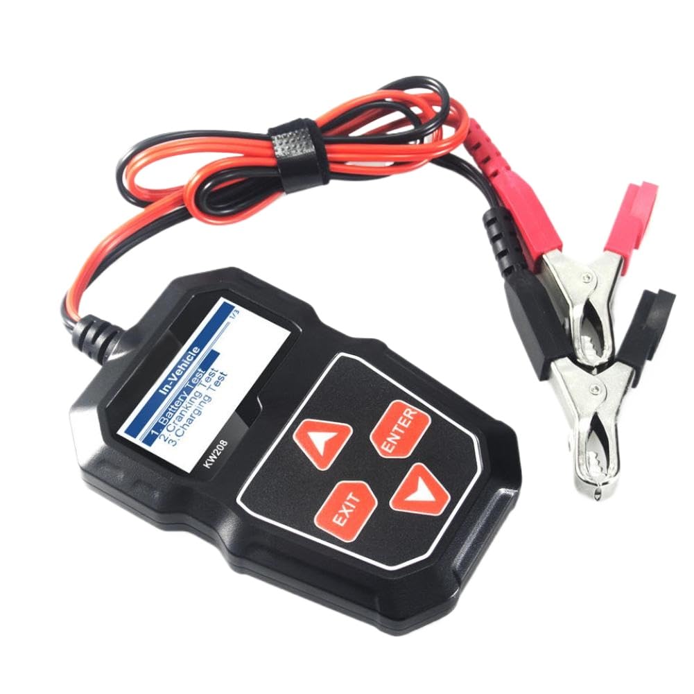 Probador de carga de coche de 12V, Analizador de alternador automotriz profesional, prueba de voltaje de forma de onda Compatible con coche, barco y motocicleta