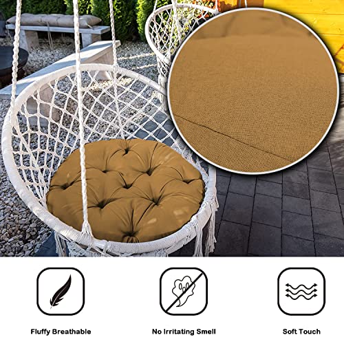Yoosing Bodenkissen 80cm/31.49in, Festes Sitzkissen, glatten, strapazierstarkem Gewebe, Gemütliche Gartenkissen und Bierbankauflagen - Schwarz
