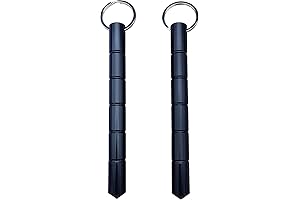 Keyring Aluminum Blunt Force in Black - Self Defense Weapon for Women
