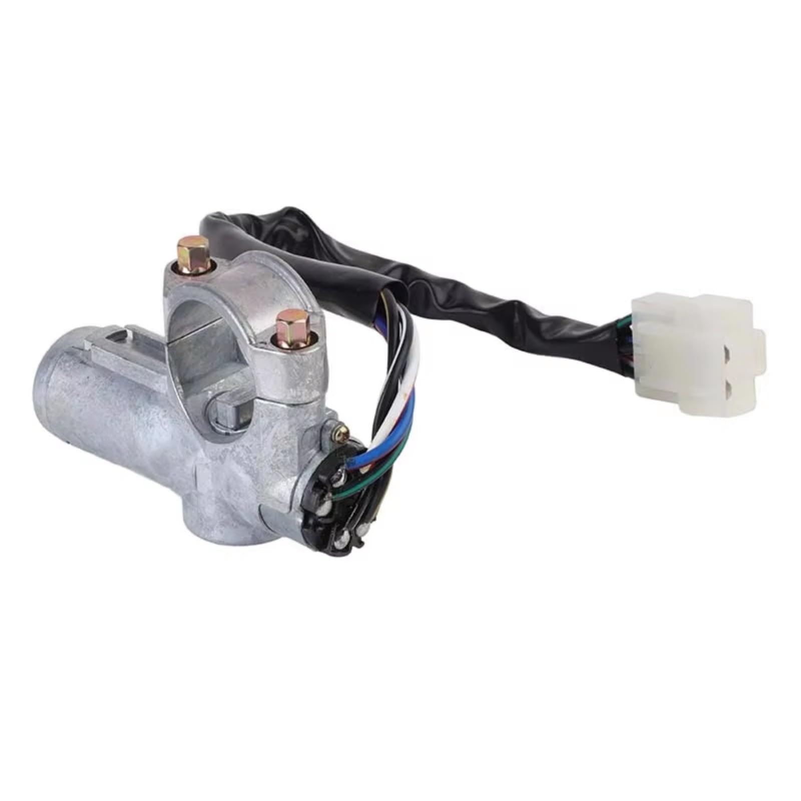 Set Blocchetto Accensione Compatibile con Nissan per D21 Pickup LHD Cilindro della serratura di accensione 2 chiavi 4870001G25 4870001G26
