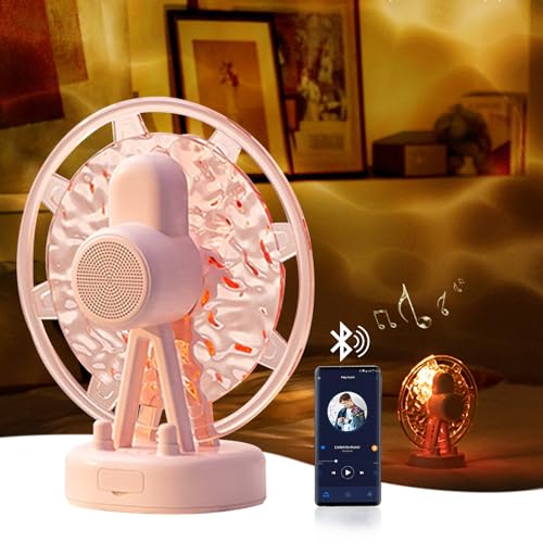 Altoparlante Proiettore Aurora Rumore Ruota Panoramica Onda per Bambini e Adulti a soffitto per home theatre Camera da bluetooth wireless bianco