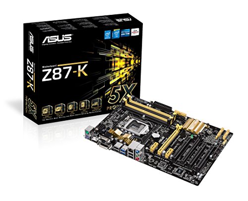 Asus Z87-K Mainboard Sockel 1150 (ATX, Intel Z87, 4X DDR3 Speicher, PCIe, D-Sub, DVI, HDMI) Asus Z87-K Mainboard Sockel 1150 (ATX, Intel Z87, 4X DDR3 Speicher, PCIe, D-Sub, DVI, HDMI)