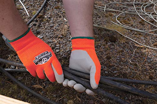 Octogrip 15G Thermal Eco Latex Palm Glove OG451 (9L),Orange - Image 4