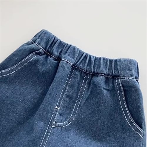 Kids Girls Baggy Cargo Jeans Multi-Pocket Pants Vintage Casual Hip Hop Joggers Loose Elastic Waist Denim Pants2