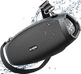 W-KING Portable Bluetooth Speaker Wireless,120W Max IPX6 Waterproof Outdoor Loudest Speaker Party Boombox,Triple Passive Radiators-70W Omnidirectional Deep Bass/2 Subwoofer/42H/PowerBank/TF/AUX/Opener