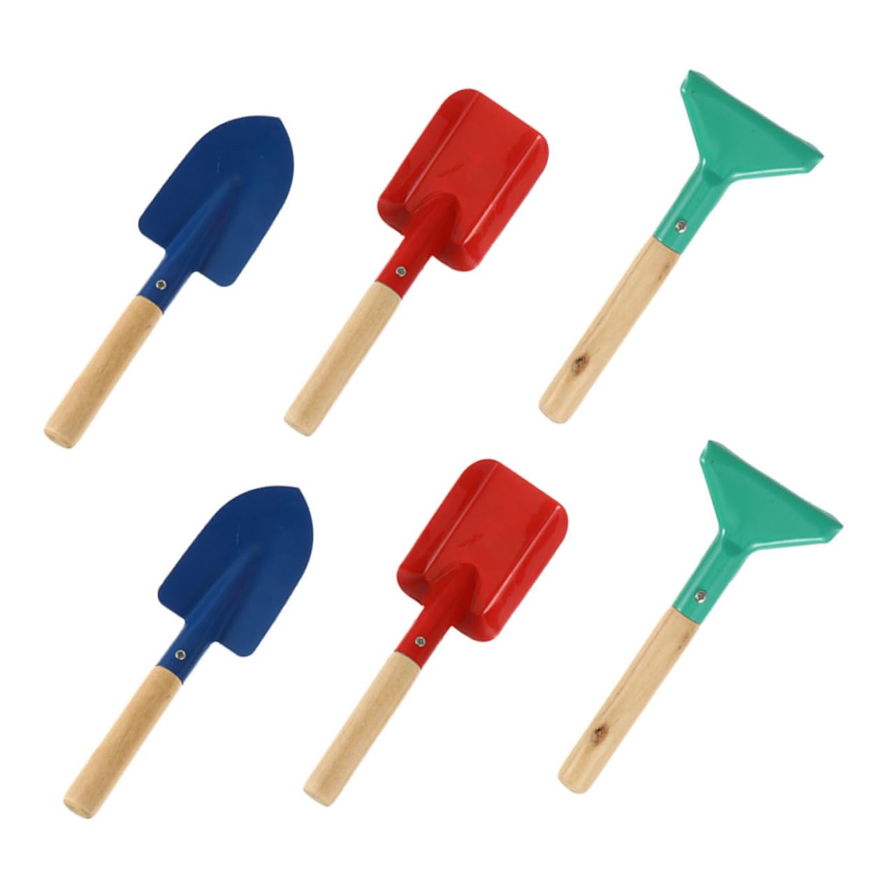 SEWOART 6pc Kids Gardening Tool Set Toddler Planting Tools Garden Rakes Shovel for Kids Children's Outdoor