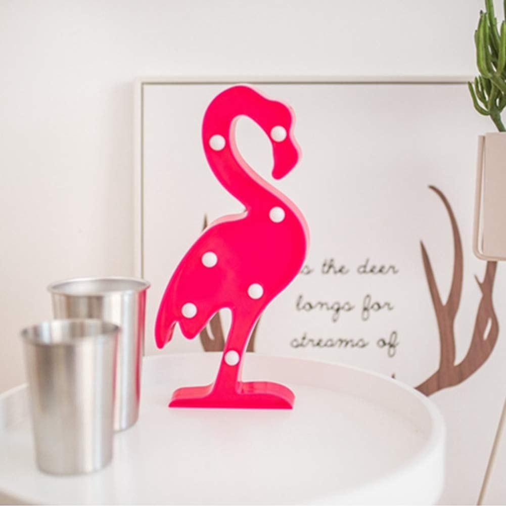 WorpeeFlamingo Shaped Light Sign Light Up Night Lights Home Decor Marquee Signs for Home Decoration Party Birthday Decorative