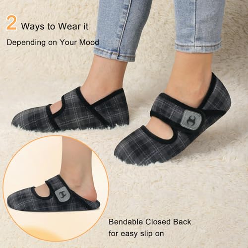 Comfy House Slippers for Women & Men - Wide Diabetic Sock Slippers, Soft & Cozy Barefoot House Shoes2