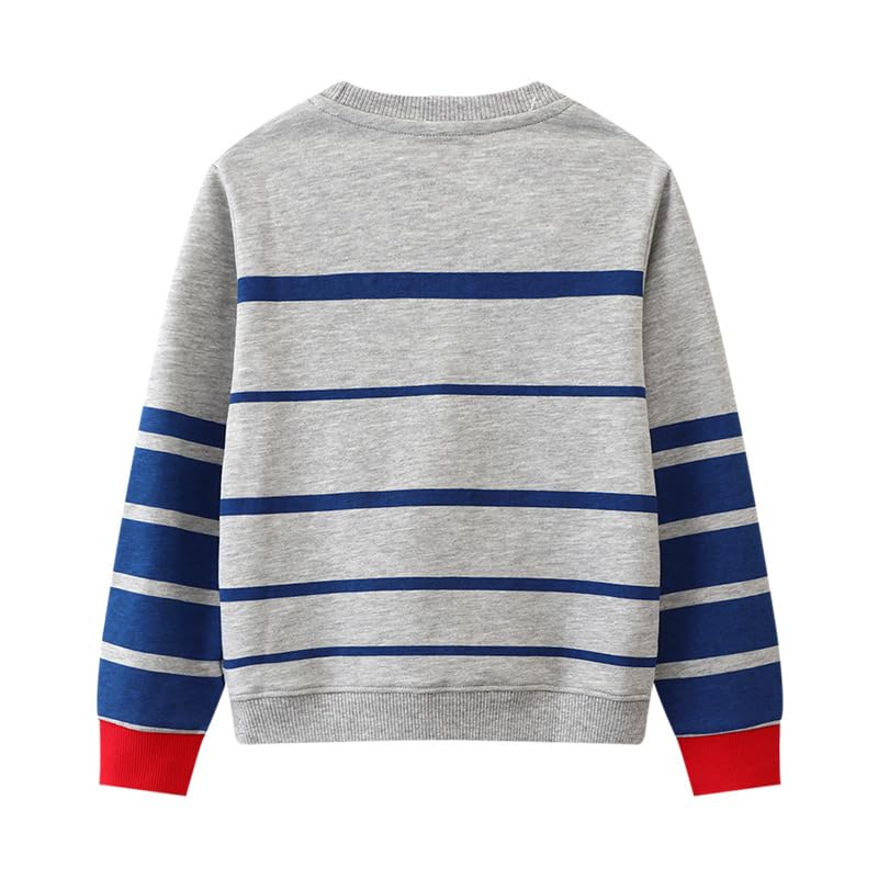Toddler Boys' Cotton Crewneck Sweater Autumn Long Sleeve Pullover Top2