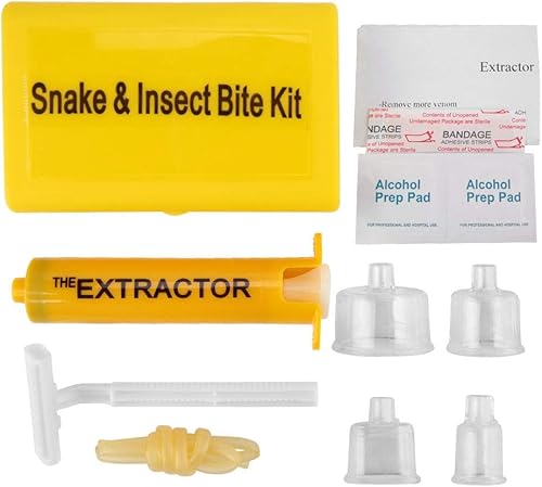 Kit de bomba de succión para extractor de veneno, bomba de picadura, primeros auxilios de seguridad de emergencia rápida, suministros de primeros