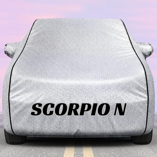 Image of Kings of Cover New Silver 100% Waterproof Scorpion Car Cover | Polyester Car Body Cover for Rain & Sun | UV Protection, Dustproof, Scratch Resistant, Windproof, Heat Resistant, Custom Fit