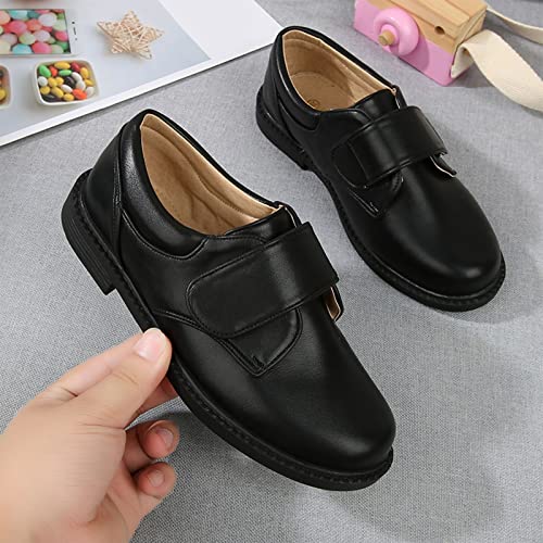 EnJoCho Boots Toddler Boys Fashion Summer Autumn Boys Leather Shoes Boots Thick Soled Student Dress Shoes 8-14Years2