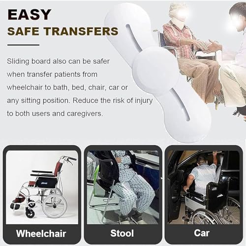 Trasnfer-BoardSliding-Transfer-BoardRotating-Seat-Transfer-AidSlide-Board-Wheelchair-Transfer-BoardWheelchair-Assistive-Devicefor-Vehicle-Bed-TransfersWhite