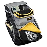 Gold BJJ Jiu Jitsu Backpack - Heavy Duty Gym Bag with Waterproof Gi Pocket (Grey)