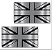 Biomar Labs® 2 x Pegatinas de Vinilo Adhesivos Bandera de Reino Unido Union Jack UK Gran Bretaña GB Flag Británico para Coche Moto Bicicleta Tuning B 257
