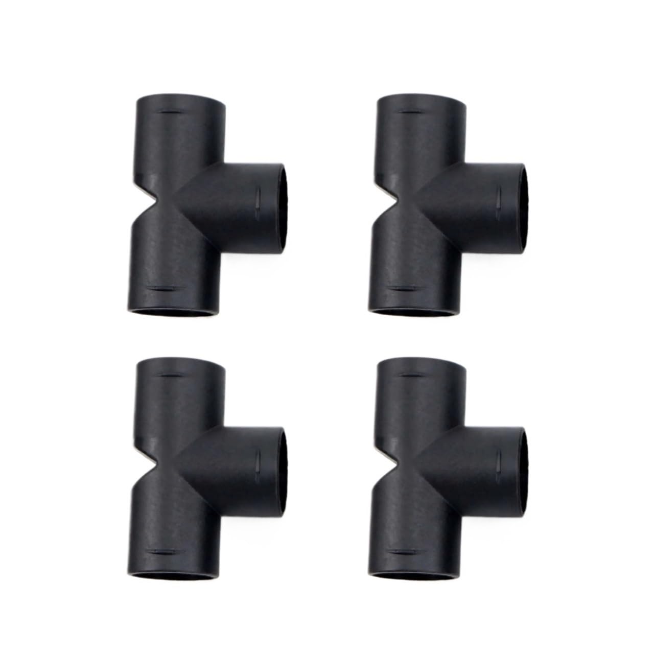 CACVGVMGTW 4PCS T - 42MM Connector 3 Outlets Piece Pipe Hose Connect Air Vent Diesel Parking Heater Ducting Fit For Car Truck Caravan Camper