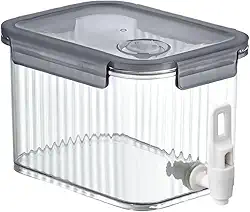 Suqueira com Torneira Reservatório 2,5 Litros Dispenser Refresqueira Bebidas Água Sucos Plástico Transparente Geladeira