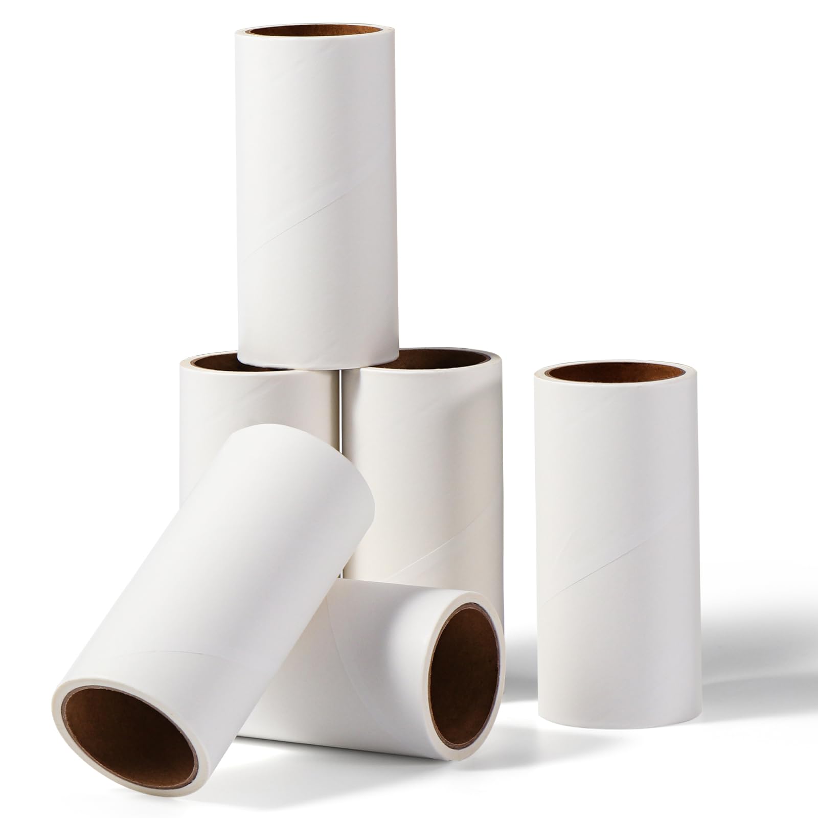 Vinabo Fogli per Rullo Levapelucchi 6 Rotoli, Totale 360 ​​Fogli Rotolo Adesivo Togli Pelucchi, Ricariche Rullo Pelucchi per Rullo Peli Animali per Letto, Moquette, Peli di Animali Gatti/Cani