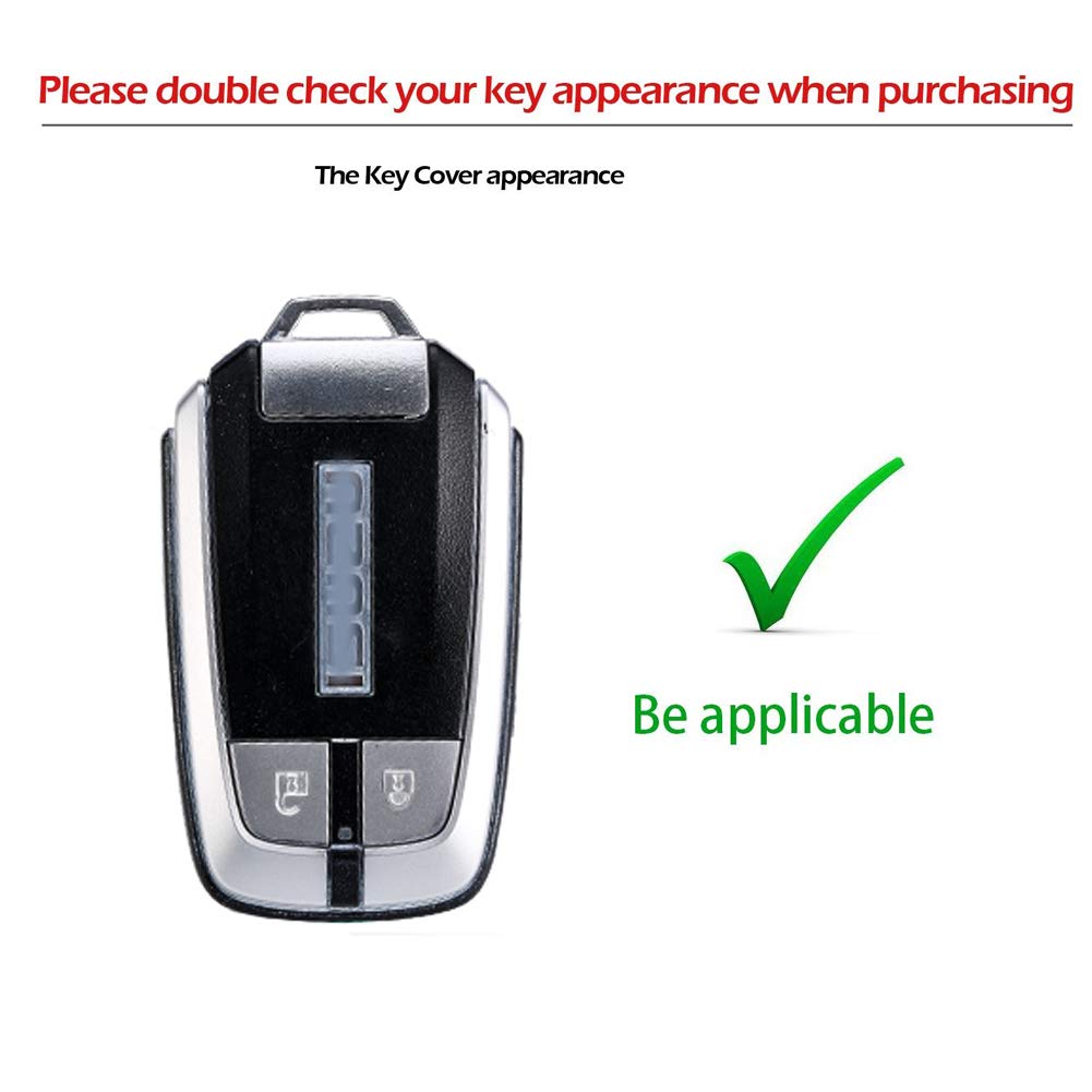 TurningMax Keyless Entry Remote Case Key Fob Cover Carbon Fiber Looks