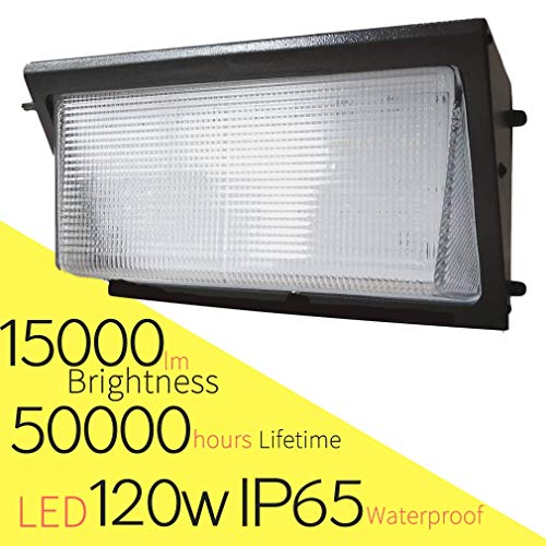 NBROX LED Wall Pack Light 120W 5000K 15000 LM IP65 120-277V Bright Consistent