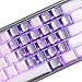 HITIME XVX Butterfly Shine Through Keycaps, Love Theme Cute Custom Keycaps, Blank OEM Profile IMD Translucent Keycap, Anime Style, for MX Switches Mechanical Keyboard, Silver（Only 21 Keys