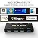 immagine 6ABLEWE 4 Porte USB 3.0 Switch per 2 PC,Commutatore USB Switch 2 Ingressi 4 Uscite per Condividere Mouse, Tastiera, Hard Drive, Stampante, Scanner