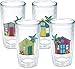 Tervis Beach House Insulated Tumbler with Emblem 4 Pack - Boxed, 16oz, Clear