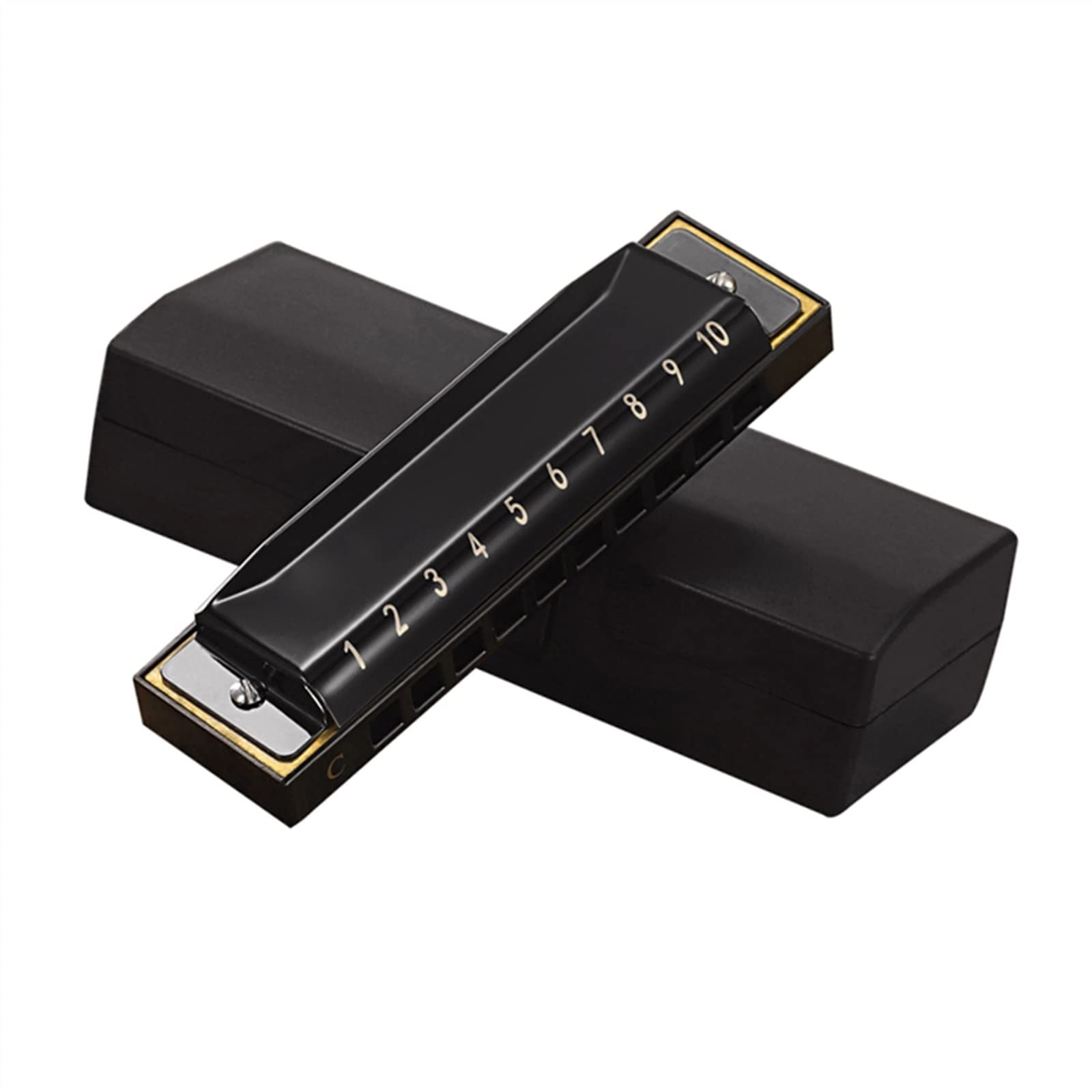 Klawisz C Harmonijka Ustna 10 Otworów 20 Tonów Harmonijka Ustna Harfy Dla Dorosłych, Początkujących, Studentów Harmonijka Dla Początkujących (Color : Bk)