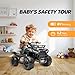 Forever Source ATV for Kids, 6V Battery Powered Toddler 4 Wheeler w/Music, Light, 1.2mph Max Speed, Kids ATV 4 Wheeler for Ages 1½ to 3½ Years, Black