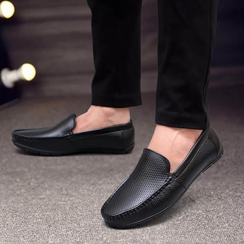 Image of ARAMISH Men's Leather Slip on Formal Shoes Moccasin Loafers for Men