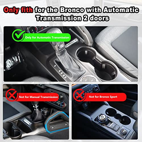 Insertos anti polvo para portavasos compatibles con Ford Bronco 2021-2024 miniatura 3