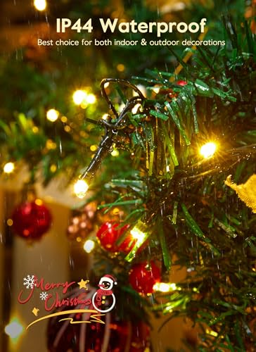 Minetom GP-SW290DC0209-IP44(US)A 66Ft 200 Led Christmas Tree Lights, Twinkle Fairy Lights String With 8 Flashing Modes String Lights For Indoor Bedroom Outdoor Christmas Trees Garland Wreath Holiday Decorations thumb #4