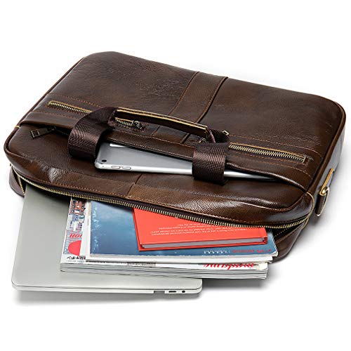 Xieben Lederen schoudertas, zakelijke crossbody reistas, polstas, uniseks - Image 6