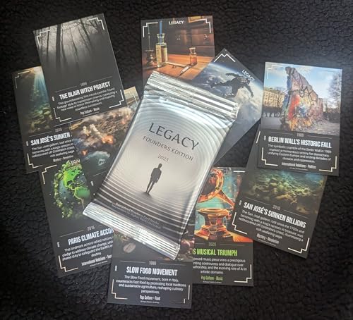 Legacy Cards - Non Sport Collectible Trading Cards - Founders Editions 2023 Pack - Limited Edition - Start Collecting from The Very Beginning!