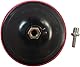 Schleifteller für Winkelschleifer mit Klettverschluss - 100 mm/115 mm/125 mm/150 mm/180 mm - Mittelanschluss 45 mm mit Stützmutter 12 mm (125 mm, Kunststoff)