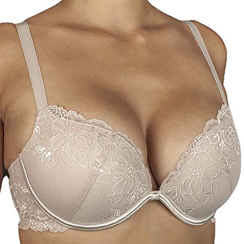 Selene Noelia Soutien-Gorge Push-up, Gris, 95 (Taille Fabricant: C.95) Femme