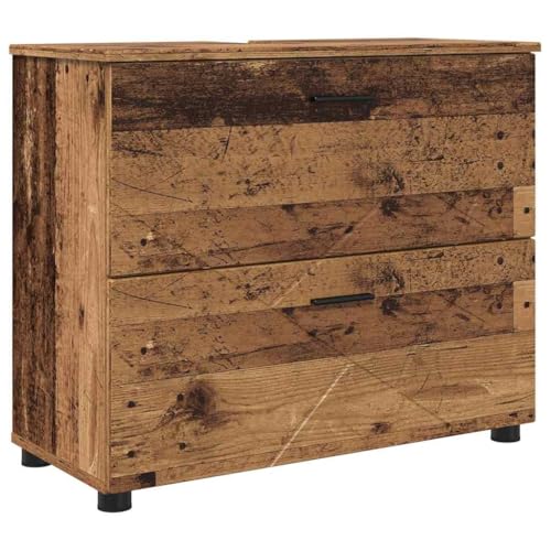 vidaXL Estante de baño, Armario Organizador Independiente, estantería Moderna con Puertas, Mueble Rectangular
