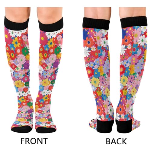 Fashion Cute Socks for Men and Women Knee High Compression Socks Support for Sport Running Hiking Fitness Casual2