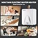 CAMPLUX Electric Mini Tank Water Heater 2.5 Gallons (ME25), Eliminate Time for Hot Water - Shelf, Wall or Floor Mounted