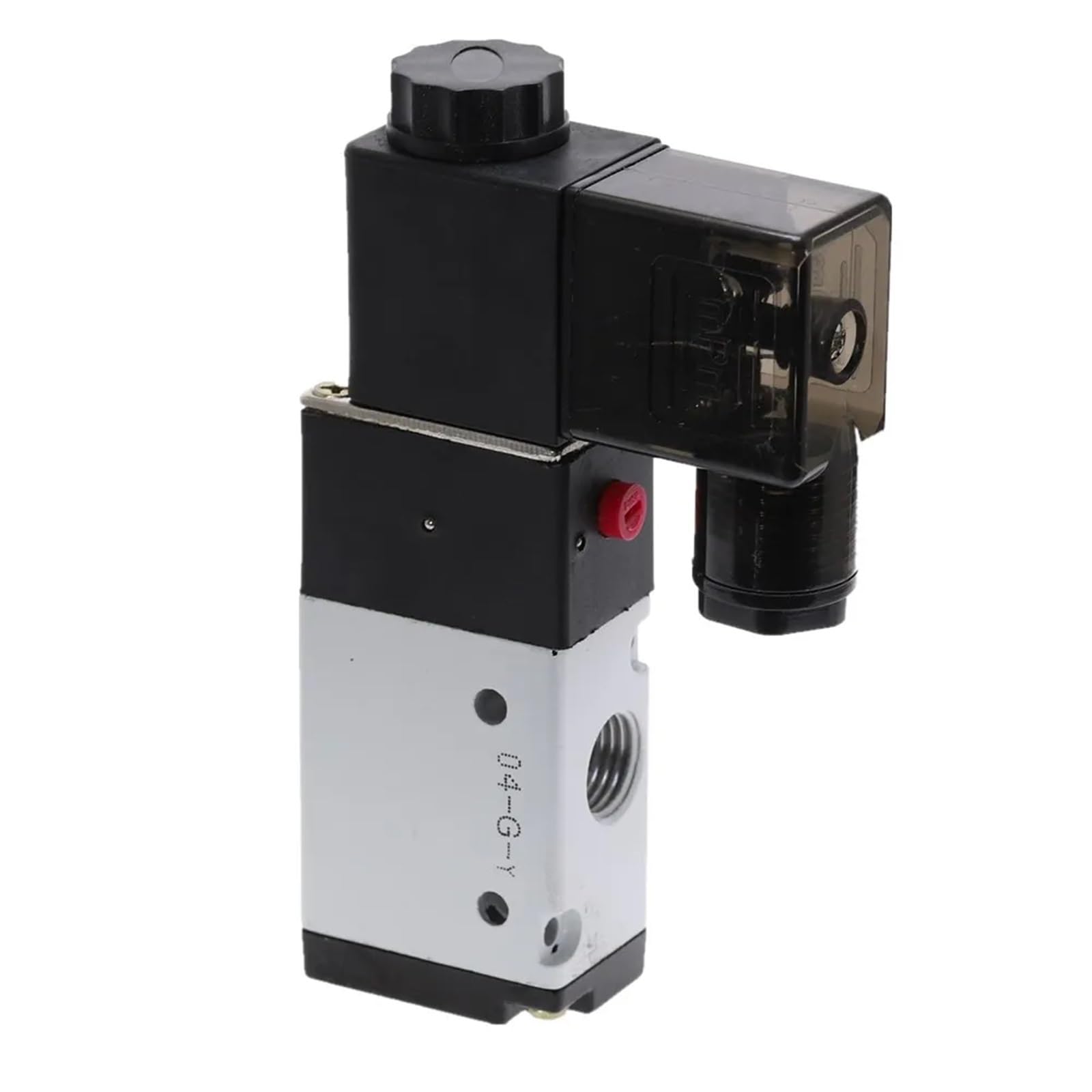 3V210-08 Válvula solenoide neumática eléctrica de 3 vías y 2 Posiciones, 1/4" BSP, CC 12 V/24 V, CA 36 V/110 V/220, Aire Aluminio(Motor with Bracket)