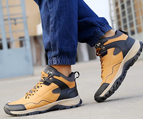 Image of Bacca Bucci Alpine High Ankle 6 inches Riding Boots for Mountaineering Backpacking Hiking & Trekking