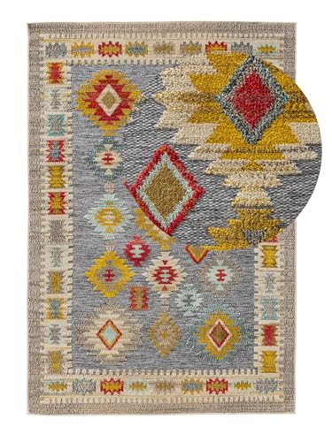 benuta Nest Noelia Tapis d'intérieur et d'extérieur, multicolore, 160 x 230 cm, résistant et facile d'entretien, rectangulaire, pour balcon, terrasse,...